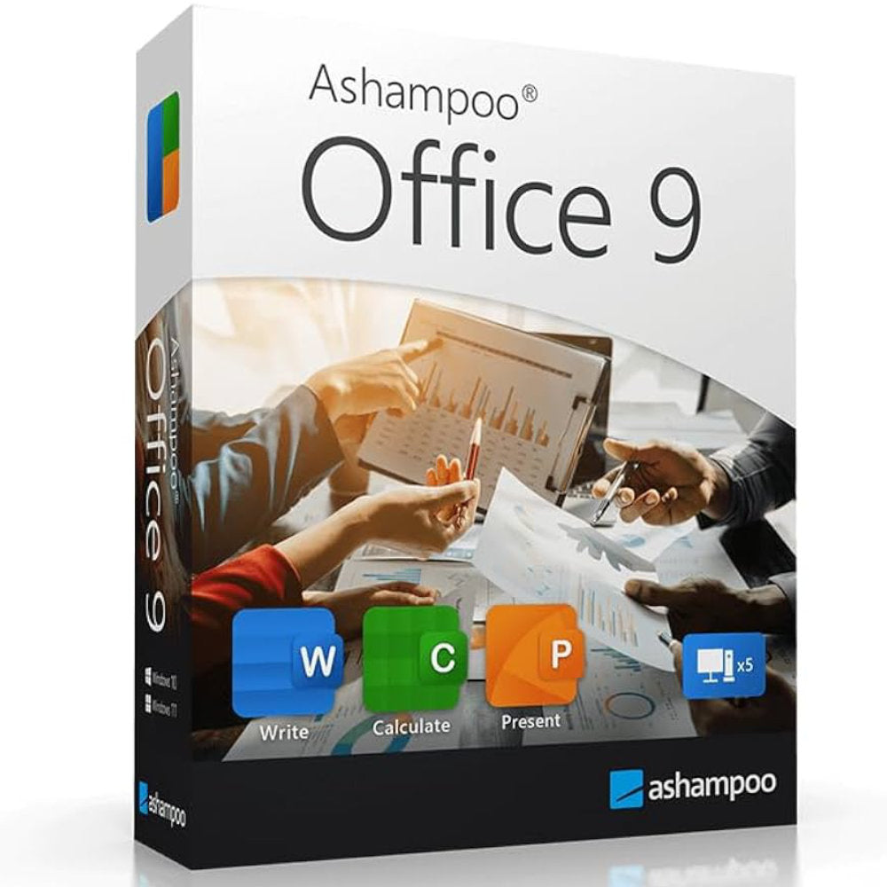 Ashampoo Office 9 productivity software with lifetime license for 5 devices