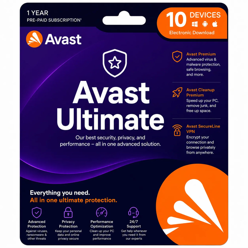 Avast Ultimate Security complete antivirus and privacy protection software